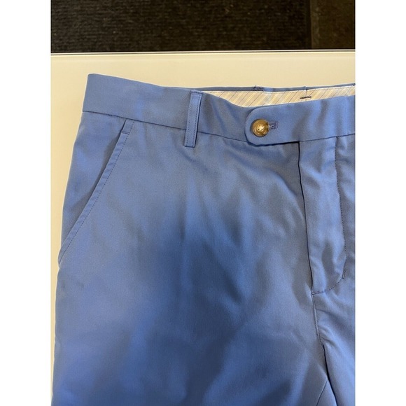 j mclaughlin Men's flat front golf shorts size 34 periwinkle blue - Picture 3 of 8